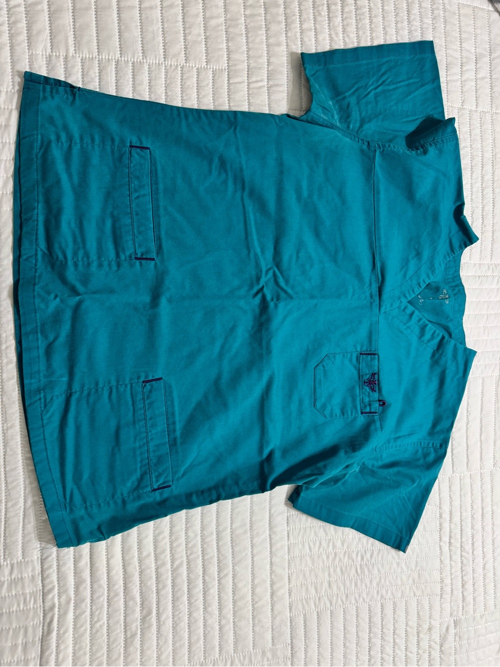 Med Couture Teal Women's Medical Scrub Top